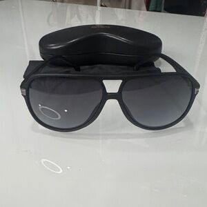 Carrera Men's Black Aviator Sunglasses with Gradient Lenses